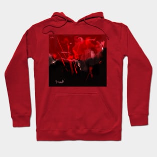 Red abstract Hoodie